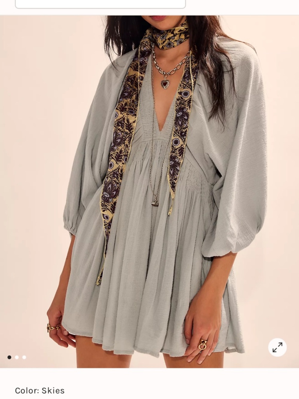 FP by Free People Beige Mini Dress